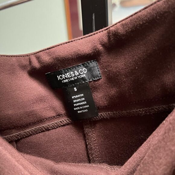 NWOT Jones New York Rich Brown Women's Trousers Size Small #DP306 - Picture 3 of 7